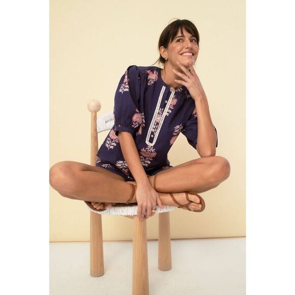 Sonmer Blue Luisa Blouse - Picture 5 of 5